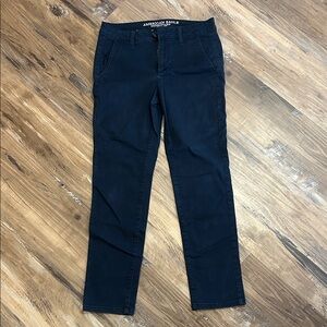 American Eagle Outfitters Women's Dark Blue Skinny pants size 6 short